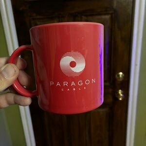 Vintage Paragon Cable Coffee Mug Plastic (1990) Holiday Mug Xmas